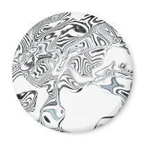 Black and White Swirl magnets by NixxysPicks Black and White Swirl magnets