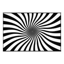 Black and white swirl photo print