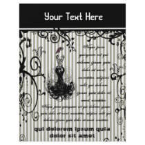 Black and White Swirled Striped Flyer by samack Black and White Swirled Striped Flyer
