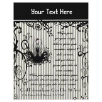 Black and White Swirled  Striped Flyer