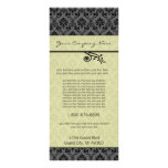 Black and White Swirled Striped Rack Card