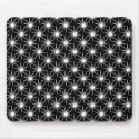 Black and White Swirling Suns Mousepad by Superstarbing Black and White Swirling Suns Mousepad