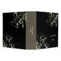Black and white swirls binders