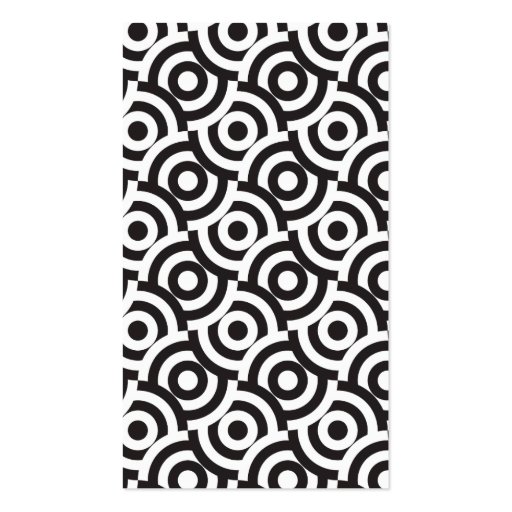 Black and white targets business card templates