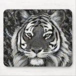 Black and White Tiger Mousepad
