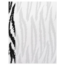 Black and White Tiger Print. Tiger Pattern. Letterhead Design