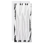 Black and White Tiger Print. Tiger Pattern. Rack Card Template