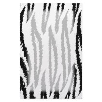 Black and White Tiger Print. Tiger Pattern. Stationery
