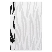 Black and White Tiger Print. Tiger Pattern. Stationery
