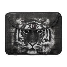 Black and White Tiger Vintage Macbook Sleeves Sleeve For MacBooks