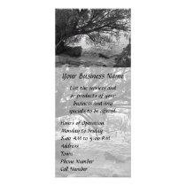 Black and White Tree Silhouette Custom Rack Card