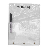 Black and White Tree Silhouette To Do List Dry-Erase Boards
