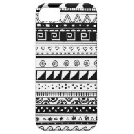 Black and white Tribal iPhone case