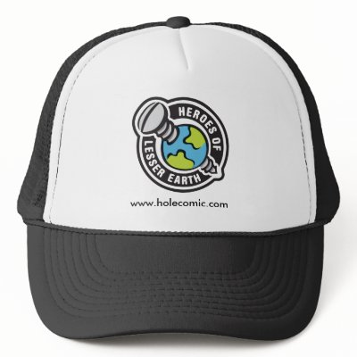 Black and white Trucker Hat by holecomic