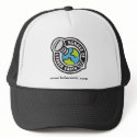 Black and white Trucker Hat by holecomic Black and white Trucker Hat