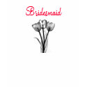 black and white tulips, Bridesmaid shirt
