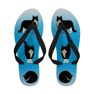 tuxedo flip flops