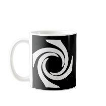 Black and white twirl Coffee Mug