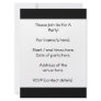 Black and White Twist. Personalized Invites