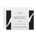 Black and White Twist. Personalized Invite