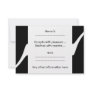 Black and White Twist. Personalized Invite