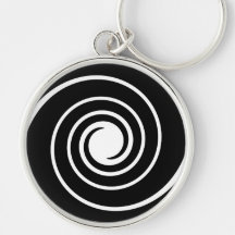 Black and White Twist. Key Chain