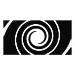 Black and White Twist. Picture Card