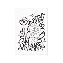 Black and White Underwater by Esther Nowell Canvas Prints
