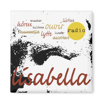 black and white Venetian angel closeup Magnets