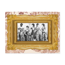 Black And White Victorian Fashions Post Card