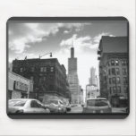 Black and White View of Sears Tower mousepads