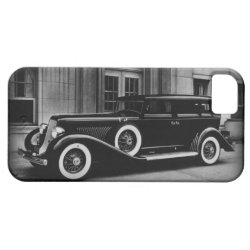 Black And White Vintage Car Photograph iPhone 5 Case