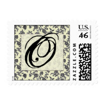 Black and white vintage damask pos... - Customized postage by aslentz Black and white vintage damask pos... - Customized postage