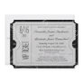 Black and White VIP Wedding Ticket Invitations