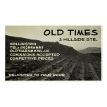 Black and White Vista Business Profile Card Business Card Template