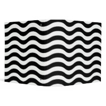 Black And White Wavy Stripes Binder