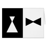 Black and White Wedding Greeting Cards