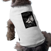 Black and White Wedding Gown Doggie Tee
