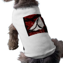 Black and White Wedding Gown Dog Tee