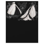 Black and White Wedding Gown Personalized Flyer