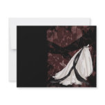 Black and White Wedding Gown Custom Announcements