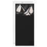 Black and White Wedding Gown Personalized Rack Card