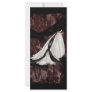 Black and White Wedding Gown Custom Rack Cards