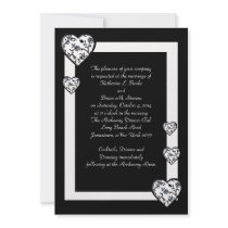 Black and White Wedding Invitation