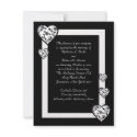 Black and White Wedding Invitation by nuclearswan Black and White Wedding Invitation
