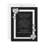 Black and White Wedding Invitation