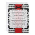Black and White Wedding Invitation