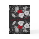 Black and white wedding invitation for flower girl cards