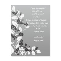 Black and White Wedding Invitation postcards by allweddingproducts Black and White Wedding Invitation postcards