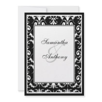 Black and White Wedding Invitations by cutencomfy Black and White Wedding Invitations